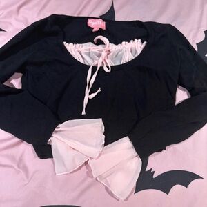 Dolls kill sugar thrillz sweater crop top M